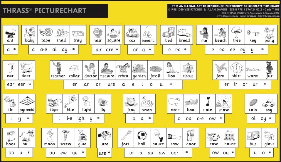 T-103 Picturechart (Desk Size)